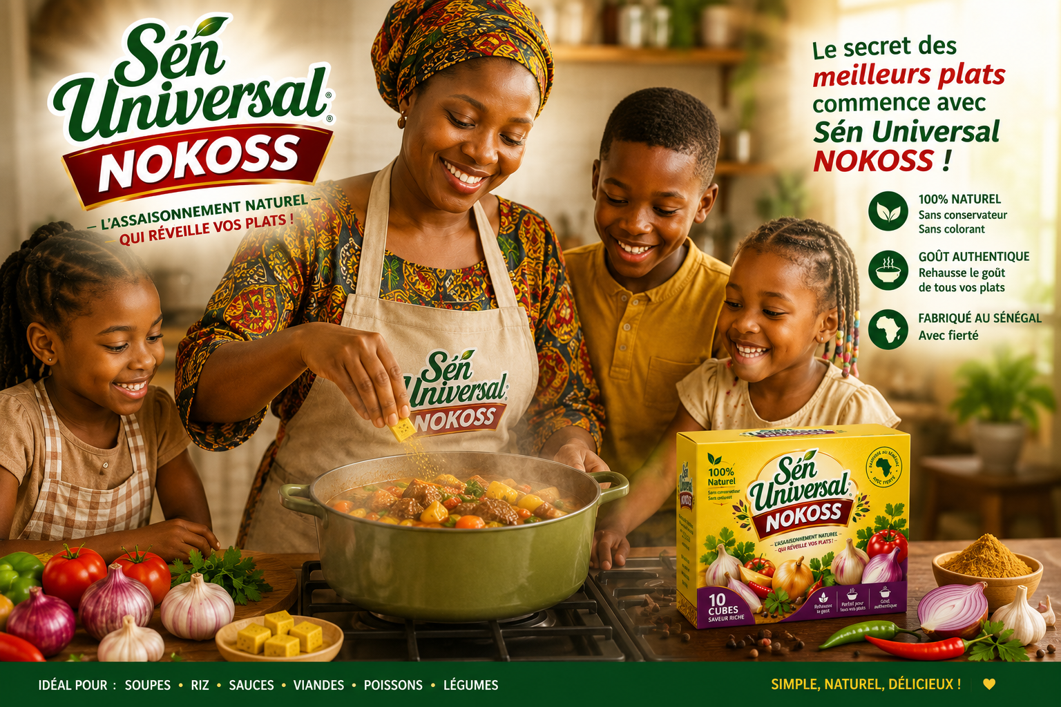 Le secret des meilleurs plats commence avec Sén Universal NOKOSS - cuisine en famille